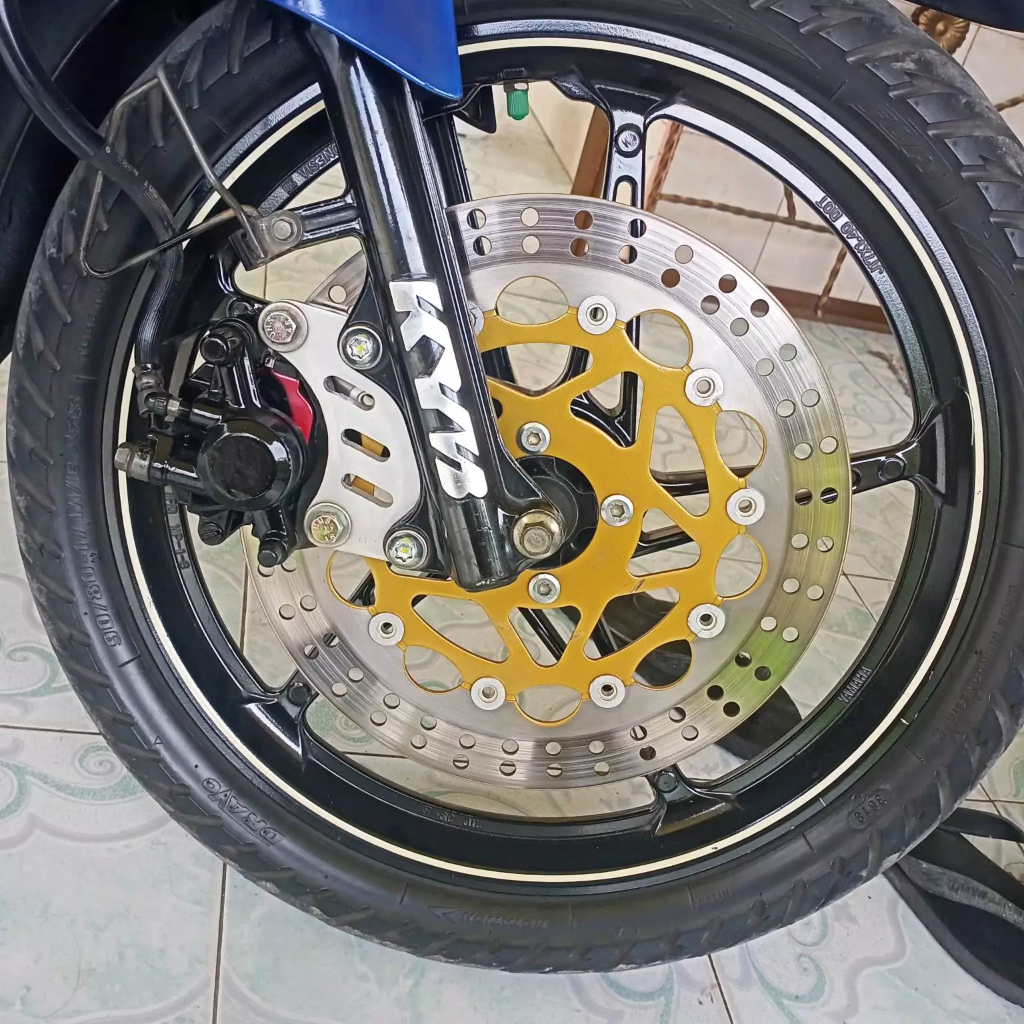 stiker emblem logo 1set KYB Zeto 3mili almunium asli stiker shock depan kyb emblem shock depan kyb