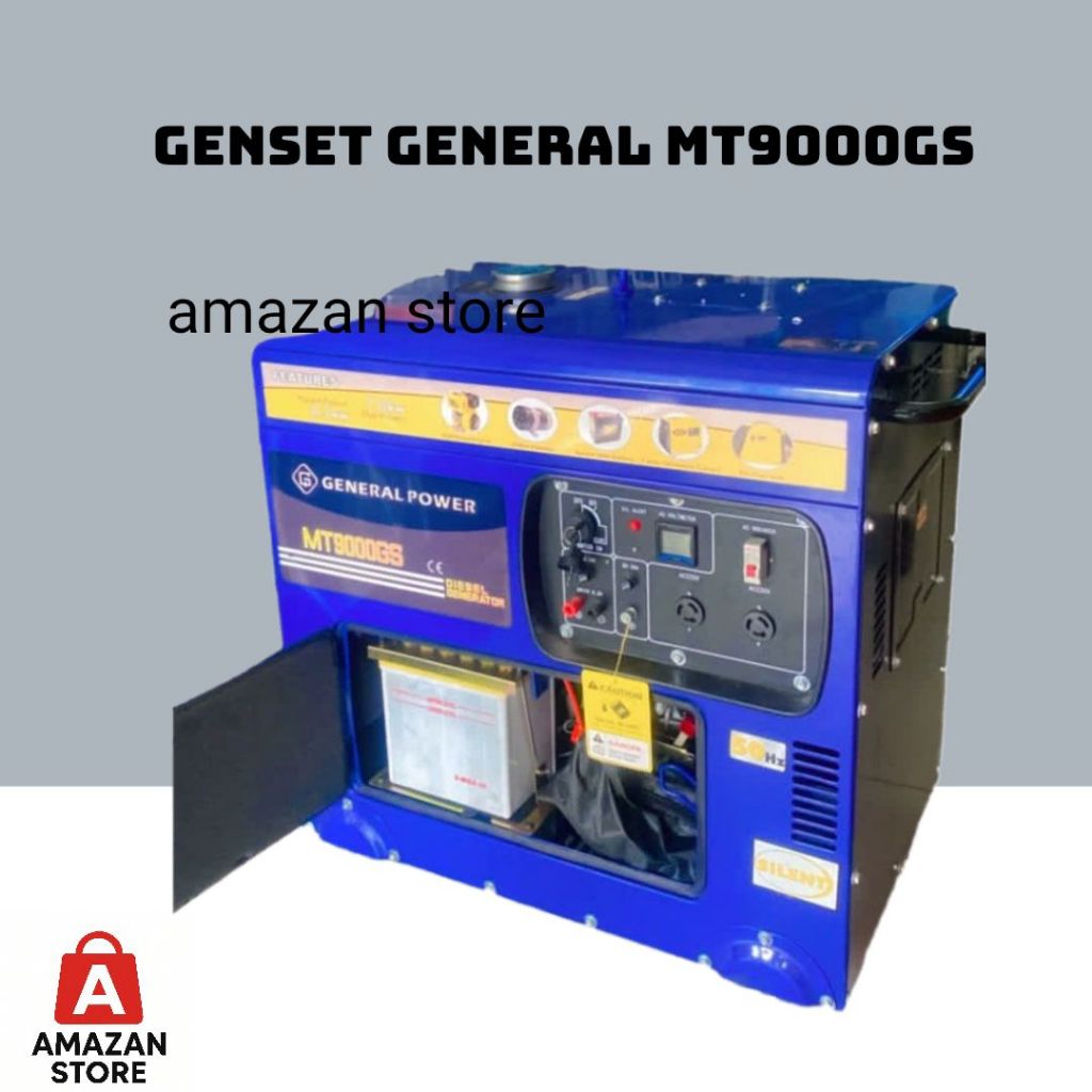 Mesin Genset General Power MT9000GS Silent (6000 Watt 1 Phase)