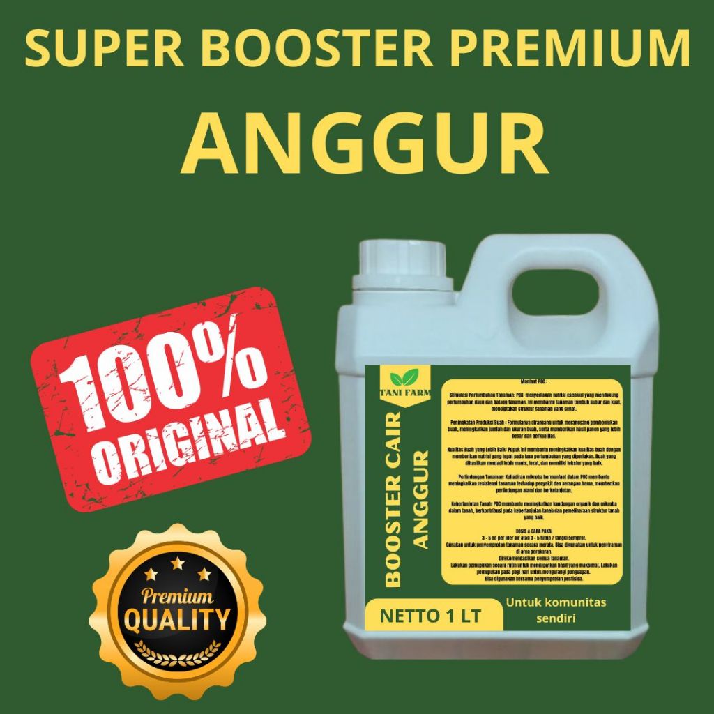 MO Pupuk Anggur 1 LT Supaya Cepat Berbuah Pupuk Anggur Agar Subur Berbuah Pupuk Anggur Cepat Besar