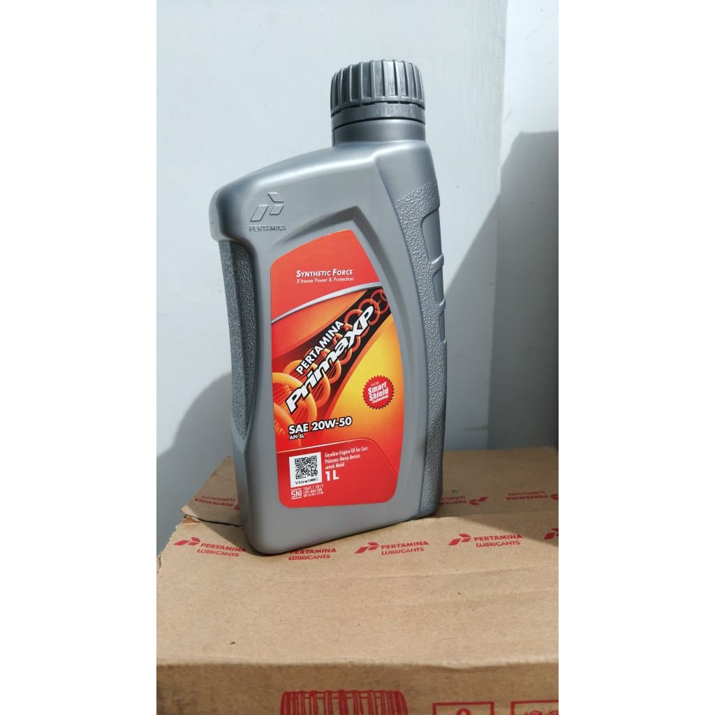 PERTAMINA PRIMA XP 20W-50 1 Liter OLI MESIN BENSIN 1000ML OLI MESIN PERTAMINA