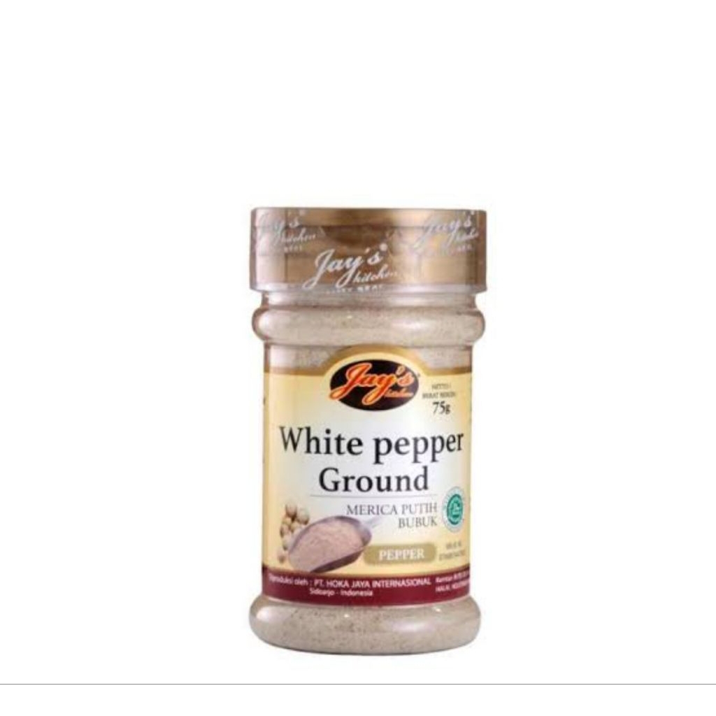 

Jays Bubuk white paper ground.merica putih bubuk 75gr