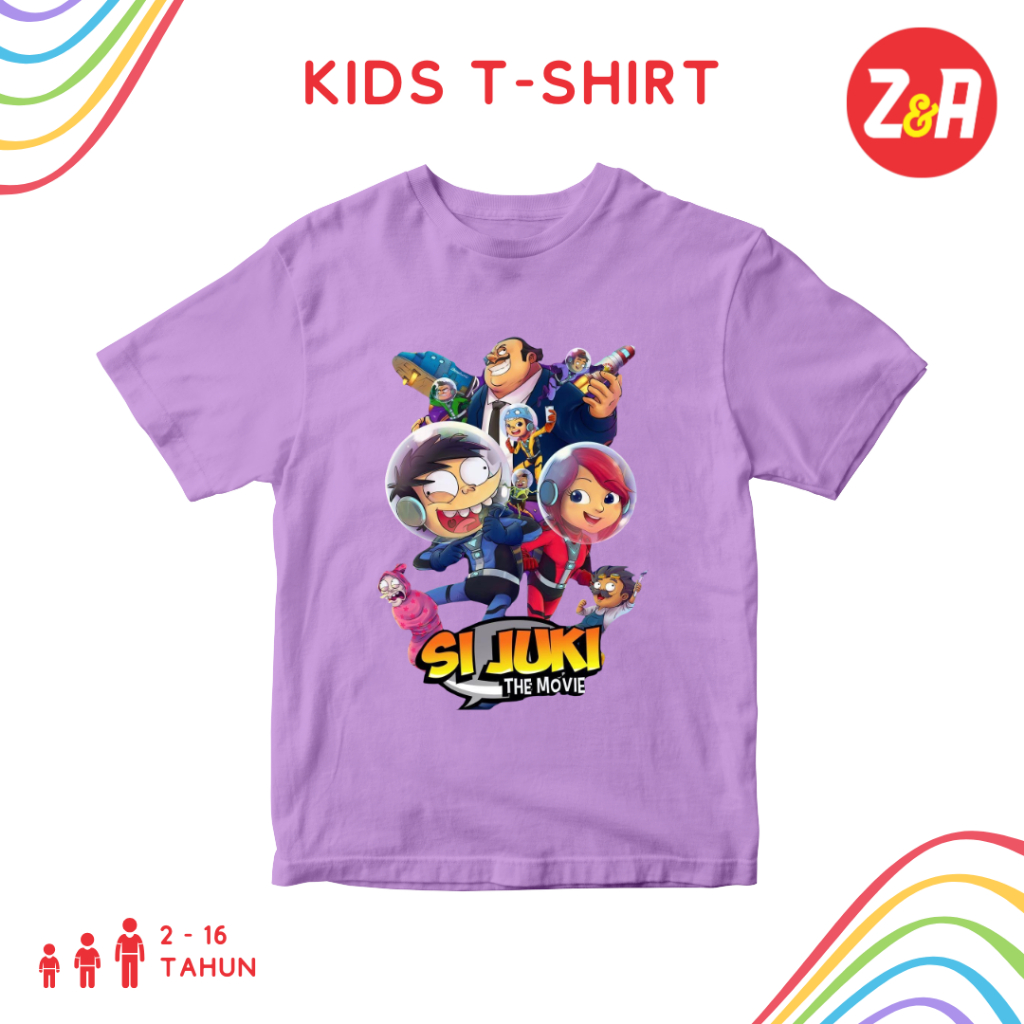 Kaos Anak Animasi SI JUKI | Baju Atasan Anak Lengan Pendek Kartun Si Juki | Tshirt Anak Laki-Laki da