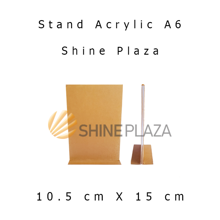 

Stand Acrylic A6 Display Papan Nama Harga Menu Brosur Akrilik Tent Sign Holder