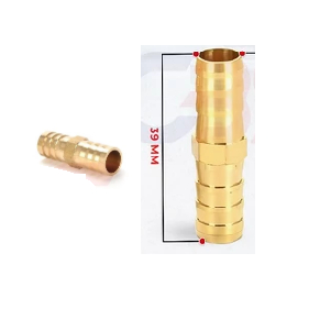 Sambungan Konektor Nepel Selang Kuningan Lurus 3/4 (10 mm)