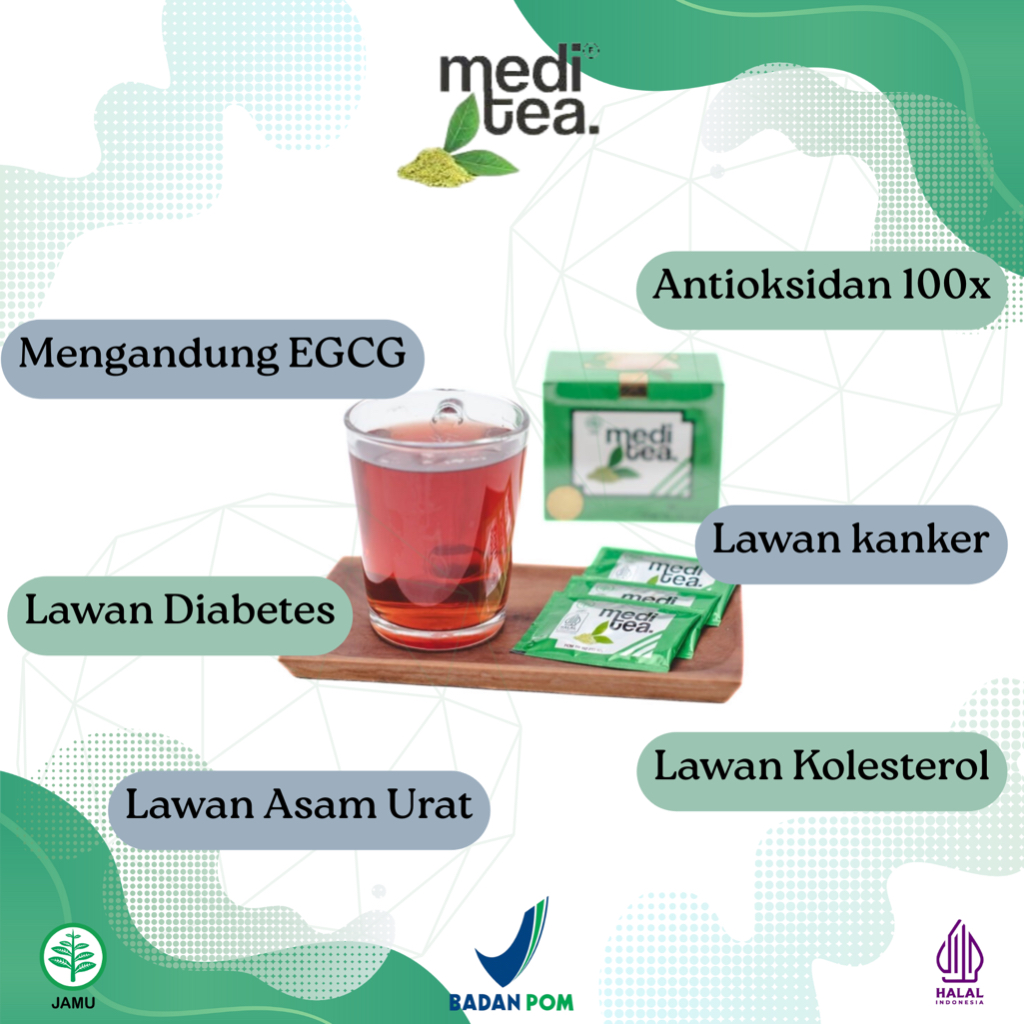 

MediTea - Teh Herbal Alami Atasi Penyakit Degeneratif, Auto Imun, dan Menjaga Daya Tahan Tubuh