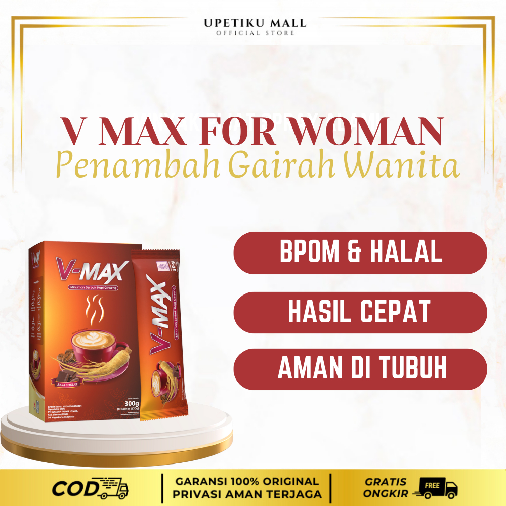 V MAX COKLAT HUSH ASLI MINUMAN PERANGSAN WANITA TERMURAH ORIGINAL BPOM (1 BOX 10 SACHET)