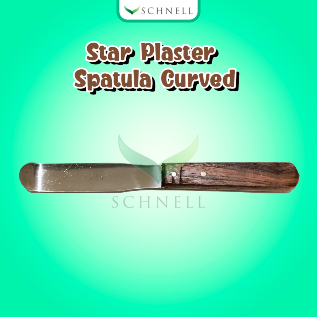STAR Plaster Spatula Curved / Spatel Gipsum Gypsum Dental Stone / Pengaduk Gips Dental Gigi Model