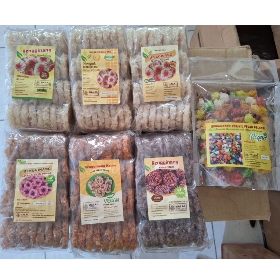 

Kerupuk Rengginang Ketan Mentah Griya Vegan Vegetarian Halal
