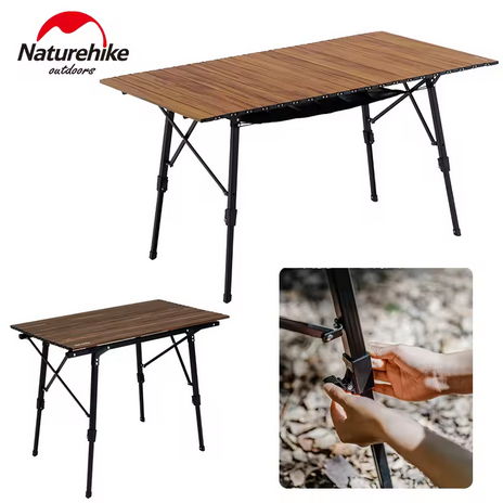 MEJA LIPAT OUTDOOR MW03 TELESCOPIC FOLDING TABLE NATUREHIKE NH19Z003-D
