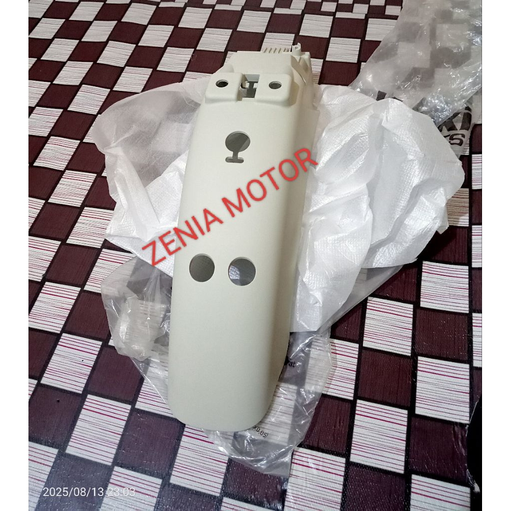 SPAKBOR SLEBOR BELAKANG KAWASAKI W175 PUTIH DOF DOP ORIGINAL KAWASAKI