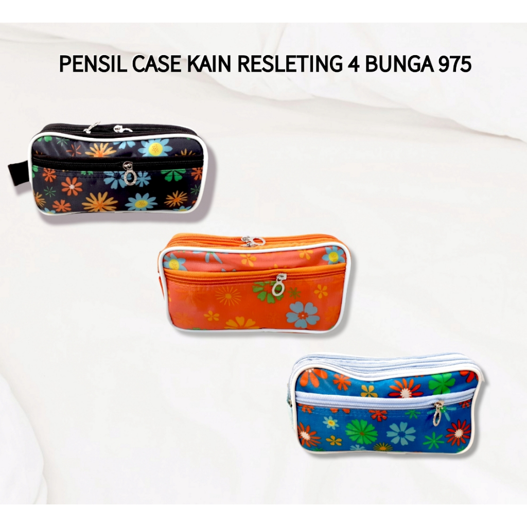 

TEMPAT PENSIL KAIN RESLETING 2 MOTIF BUNGA 975/ TEMPAT KOSMETIK /TEMPAT SERBAGUNA MURAH