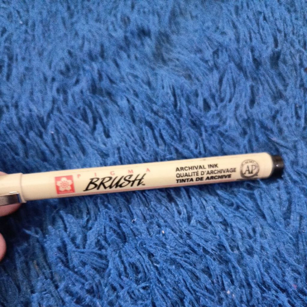 

preloved pigma brush pen black hitam masih layak pakai