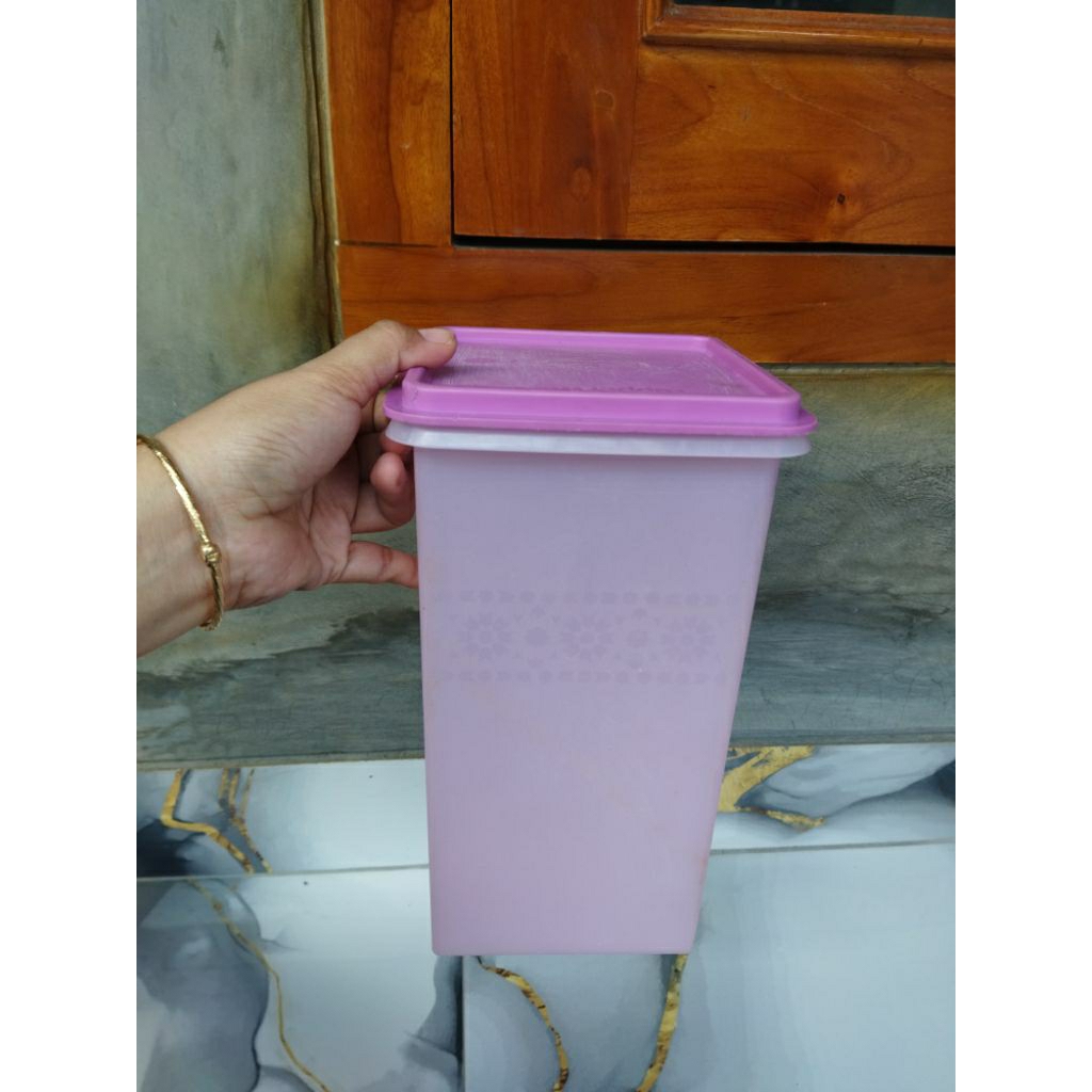 toples sweet saver mosaic ungu senada lebaran toples snack 3,1 liter tupperware second preloved
