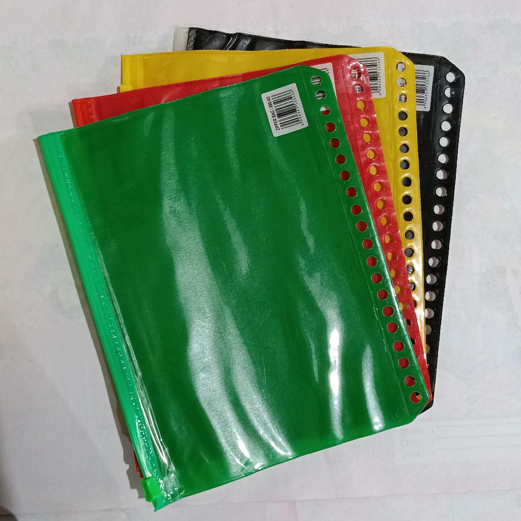 

12 PCS BINDER POCKET A5 || ZIPPER POCKET 20 LUBANG