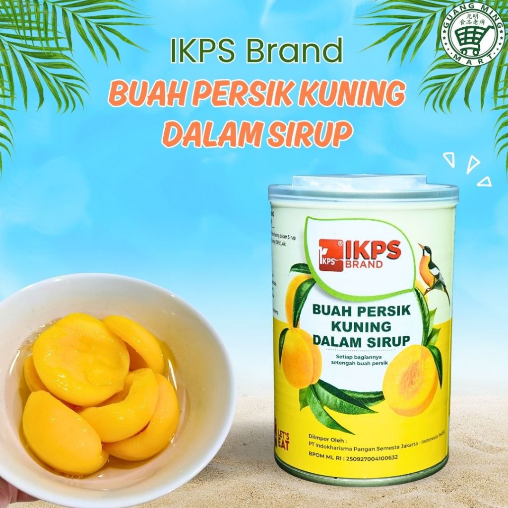 

425g Yellow Peach In Syrup Halves / Buah Persik Kuning Dalam Sirup / Peach