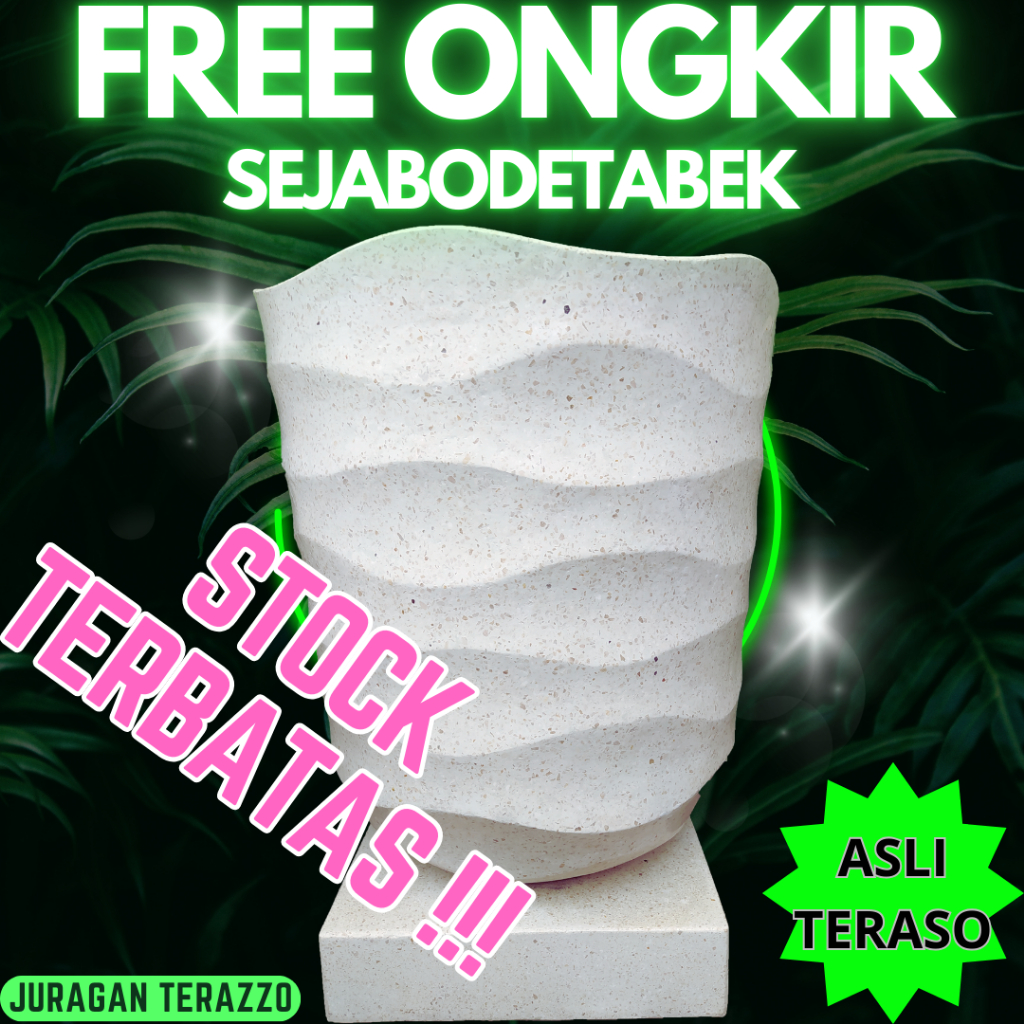 JURAGAN_TERAZZO - BAK MANDI TERASO TIPE GELOMBANG| MINIMALIS BAK AIR KAMAR MANDI BAK MANDI TERASO