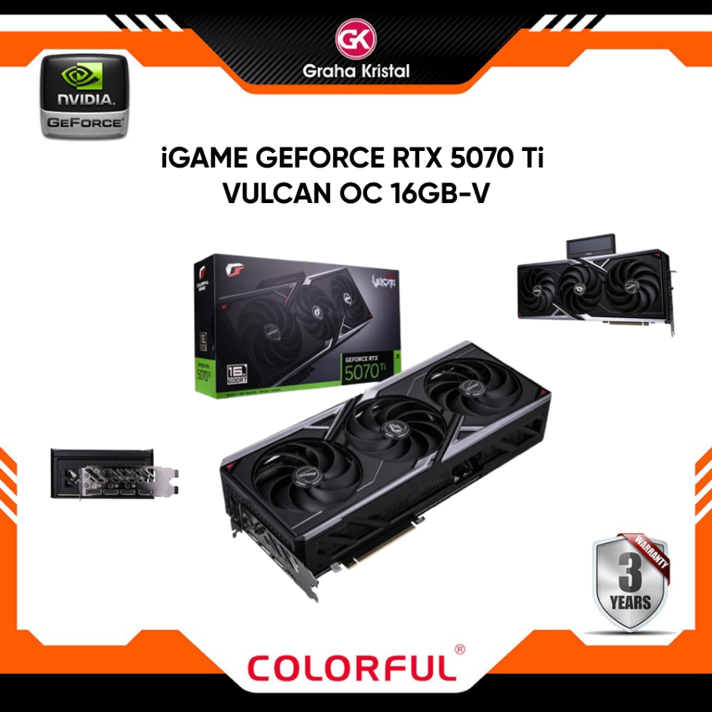 VGA COLORFUL iGAME GEFORCE RTX  5070 Ti VULCAN OC 16GB-V RTX 5070Ti