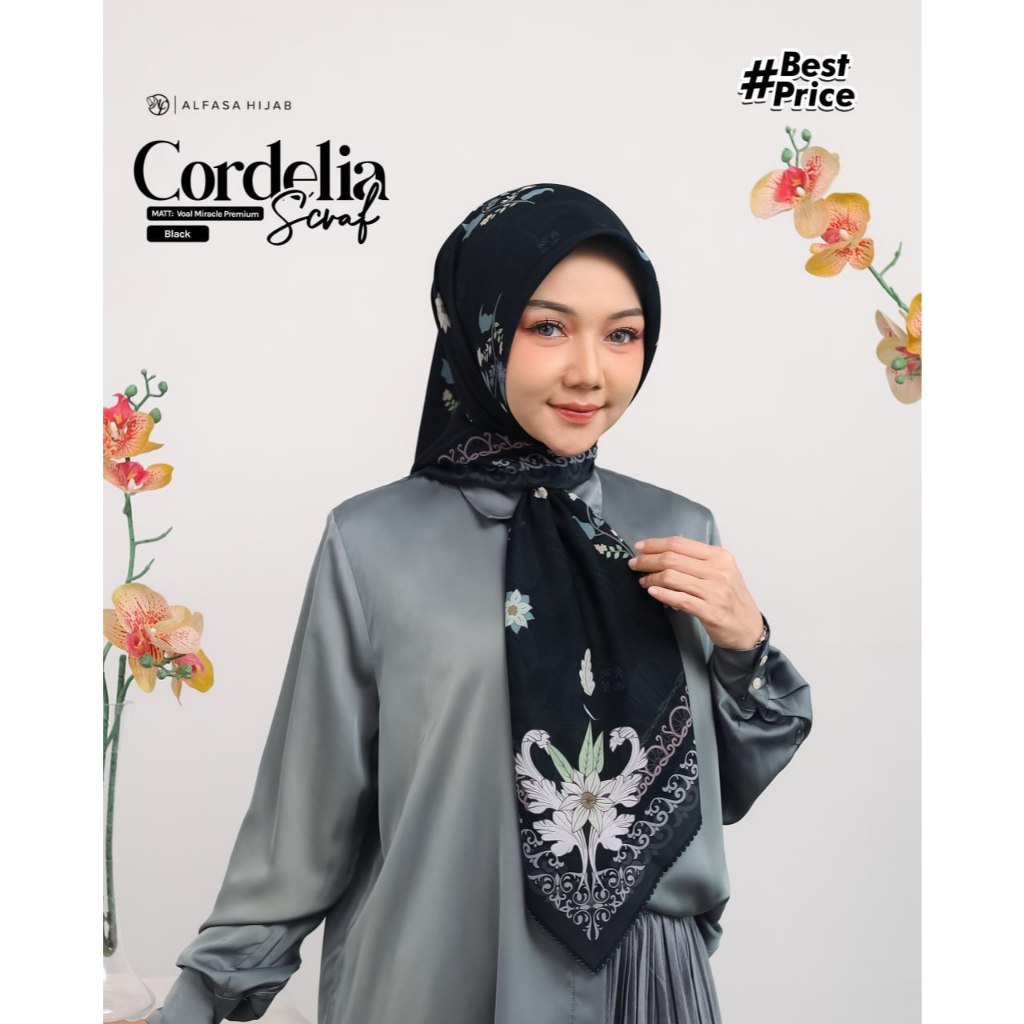 Jilbab Motif  CORDELIA SCARF Alfasa-Hijab
