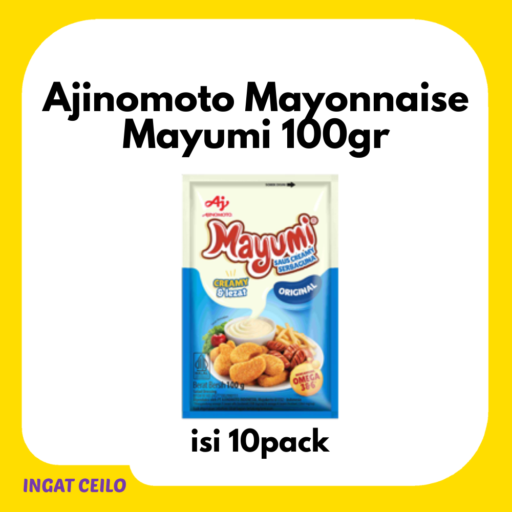 

AJINOMOTO MAYONNAISE MAYUMI PCK 100g - Isi 10