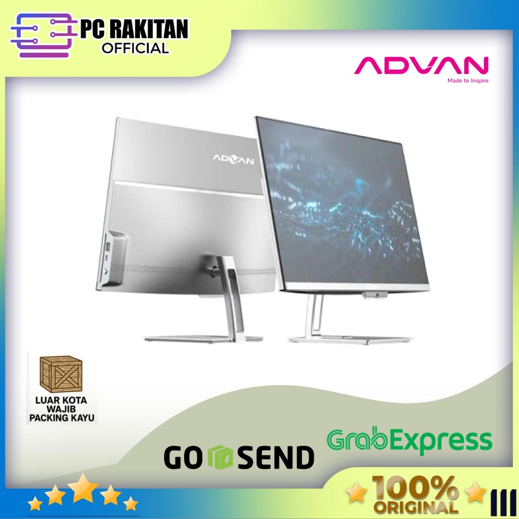 Advan All in One PC AIO One PC Intel N100 4GB SSD 128GB / 8GB SSD 256GB