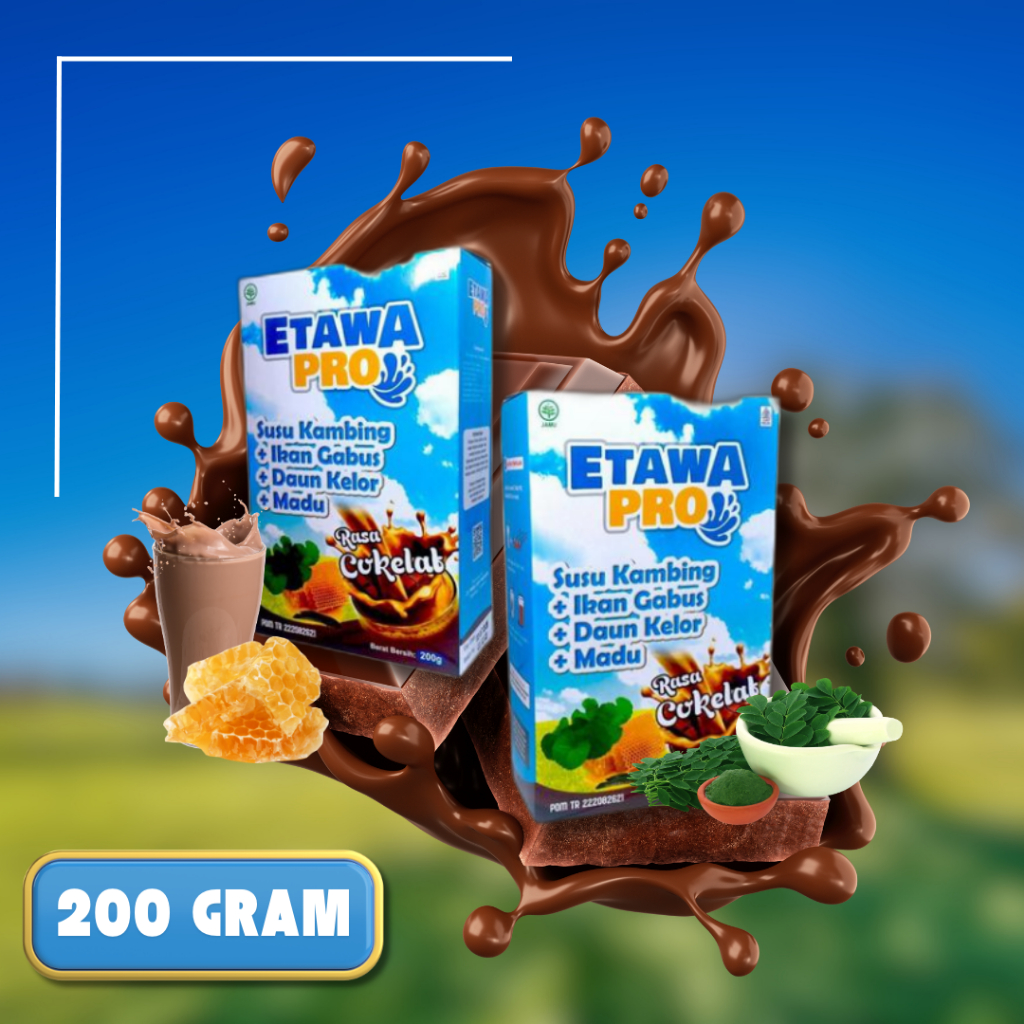 

Susu Kambing Etawa Bubuk Propolis Plus Ikan Gabus + Daun Kelor + Ikan Gabus Isi Etawa Rasa Coklat