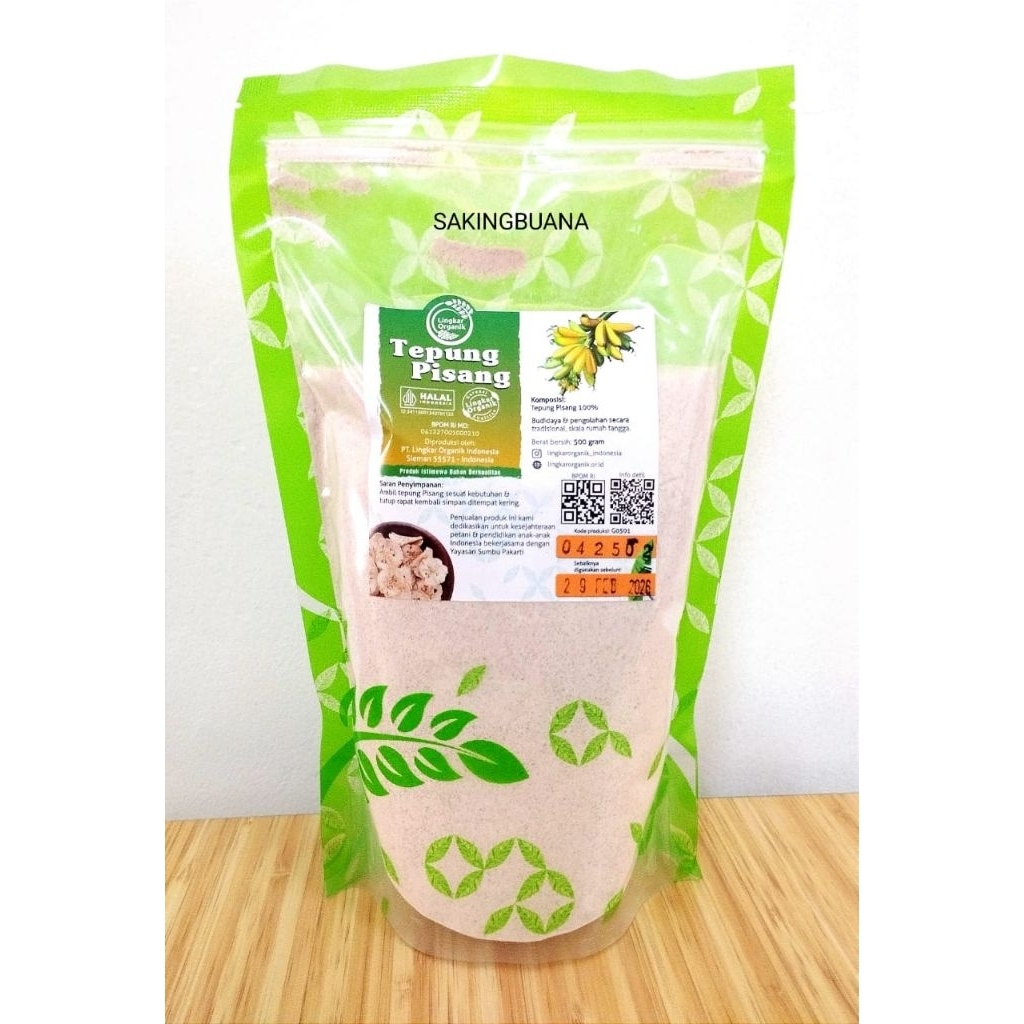 

Tepung Pisang 500gr - Lingkar Organik
