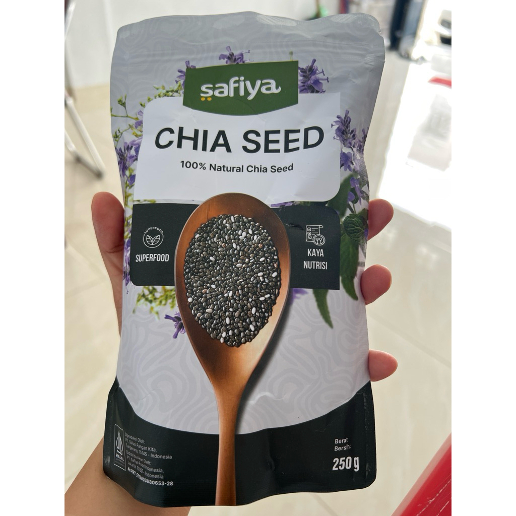 

Safiya Organic Chia Seed 250 Gr Organic Black Chia | Biji Chia Original Premium