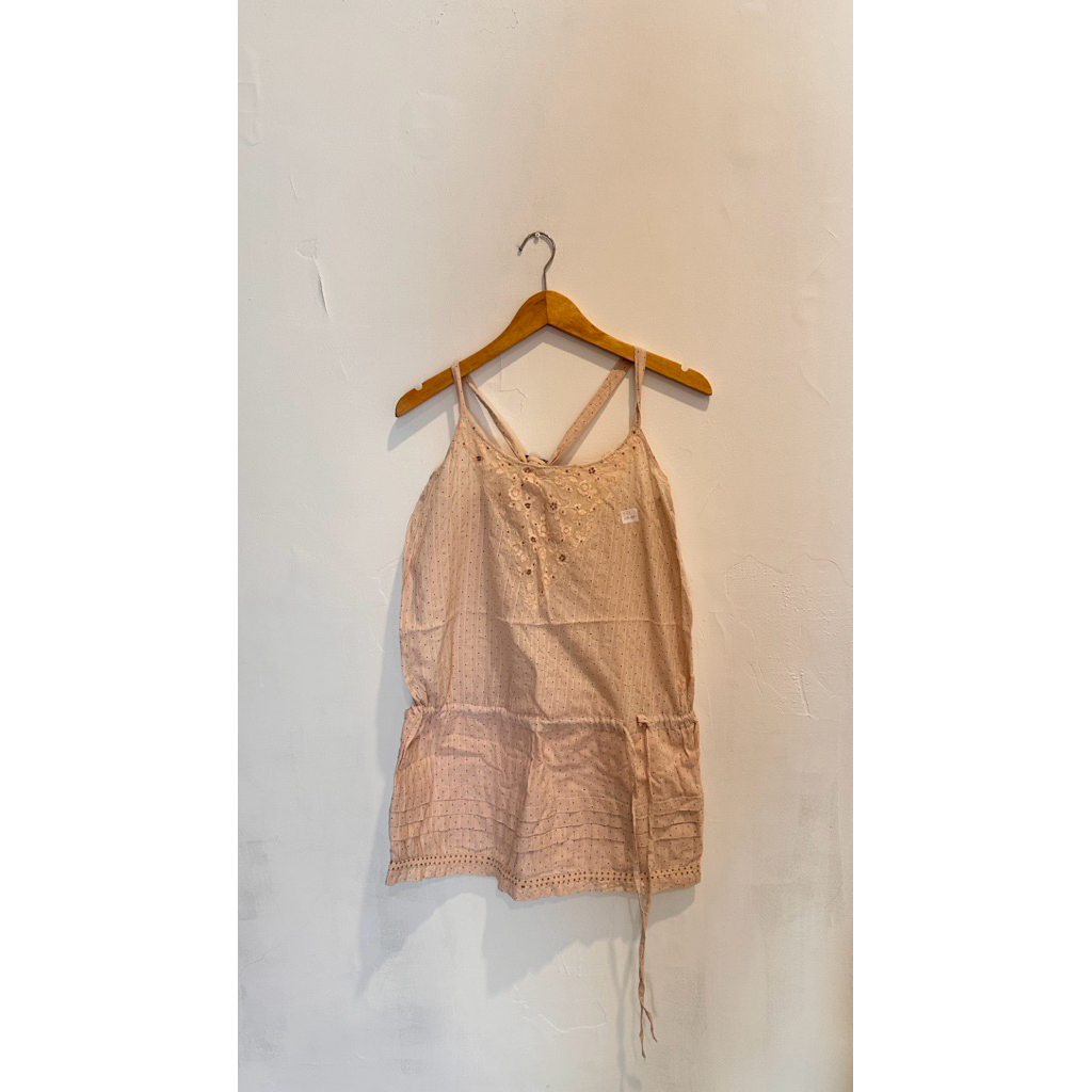 dress zara serut bohemian pink