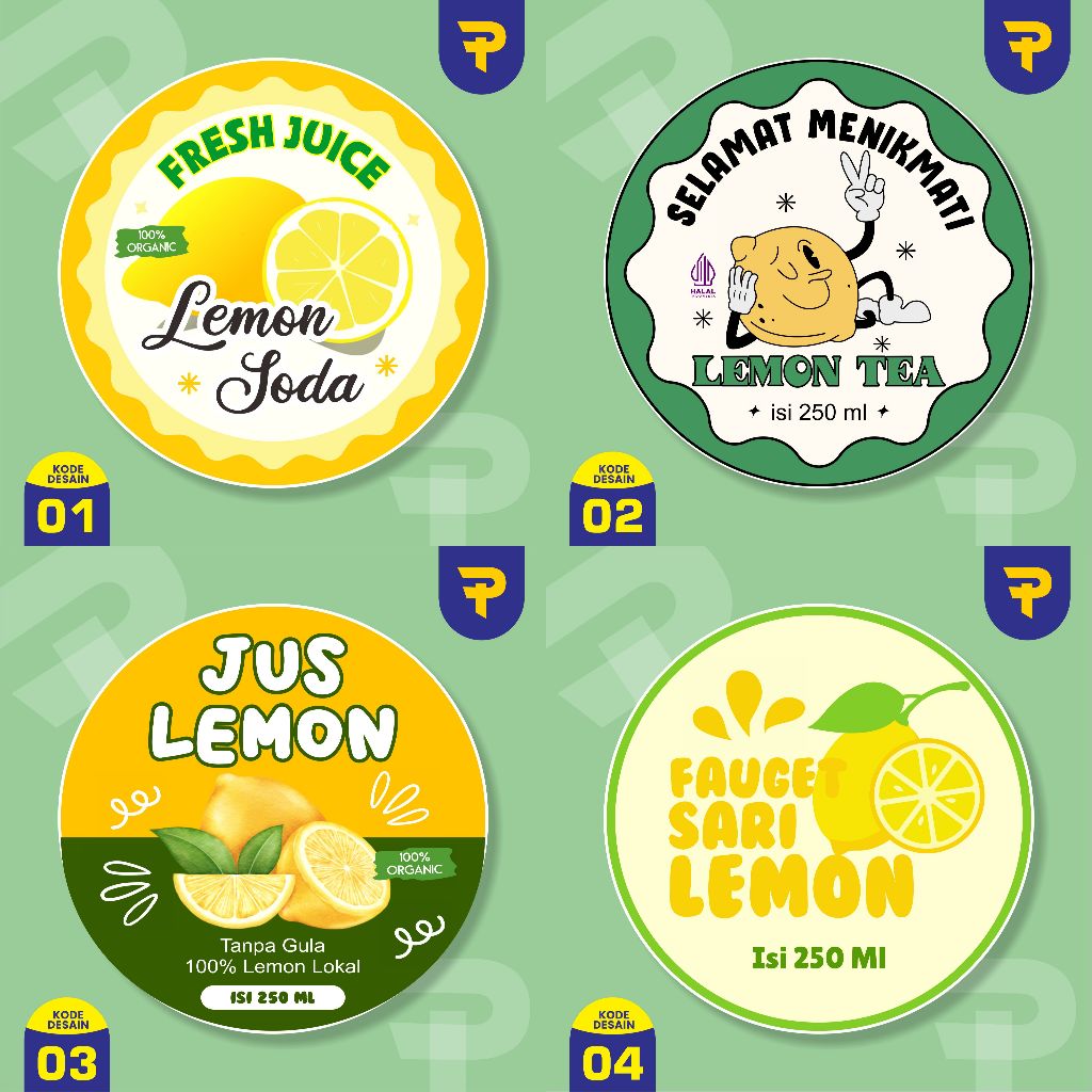 

stiker lemon jus lemon lemon soda