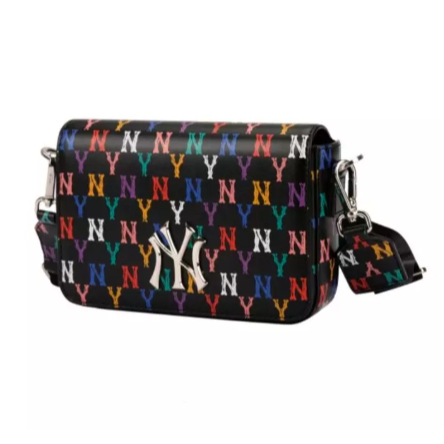 MLB MONOGRAM RAINBOW HOODIE BAG NY YANKEES BLACK 100% ORIGINAL