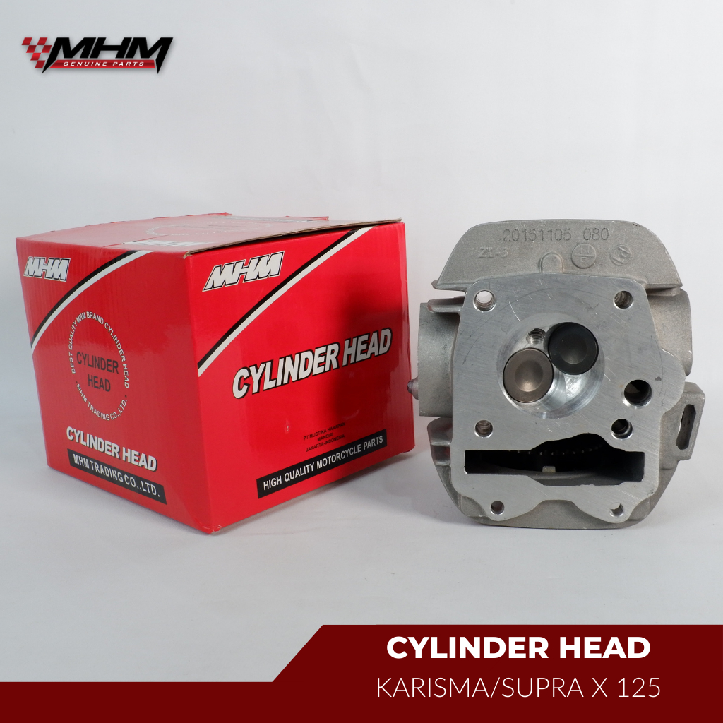 MHM Cylinder Head Assy Karisma / Supra X 125 | Deksel Komplit 12200-KPH-900 | Oem Quality
