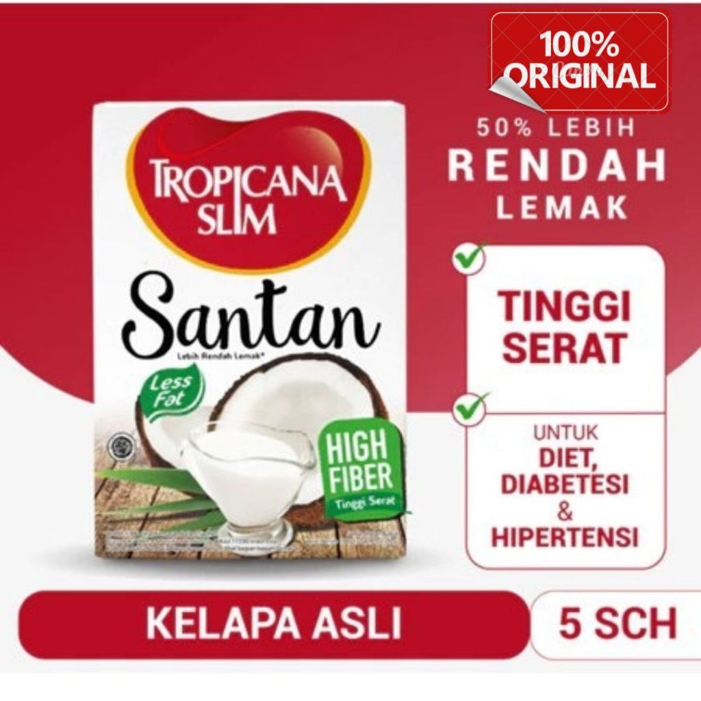 

[PROMO] Tropicana Slim Santan 5 sachet - Bantu Dukung Hidup Sehat