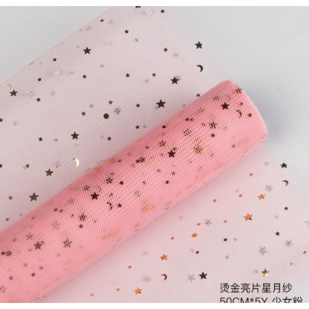 

Kain Tile Bunga BINTANG BULAN / FLOWER WRAPPING ROLL 4,5METER