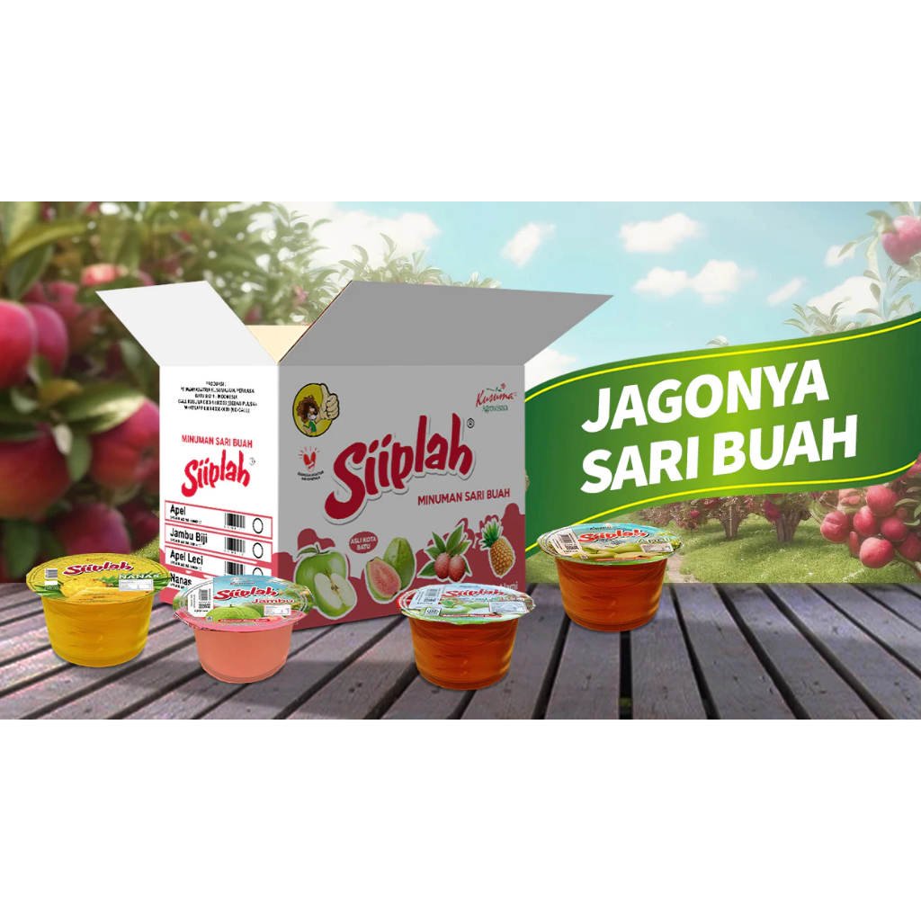 (CRTN) Siiplah Sari Buah Apel (32 cups)
