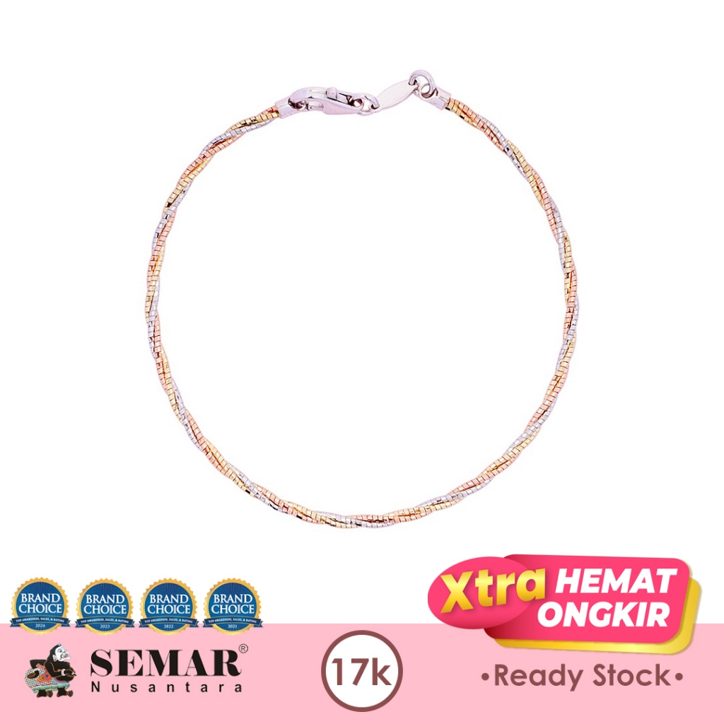 Gelang Emas Choker Colour Gold 17K Semar Nusantara
