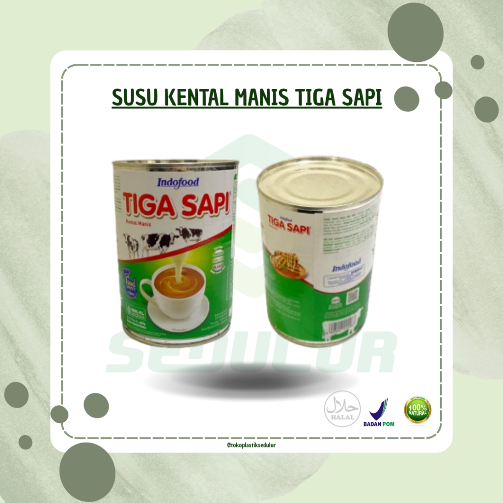 

Susu Kental Manis Tiga Sapi 490gr / Susu Kental Manis