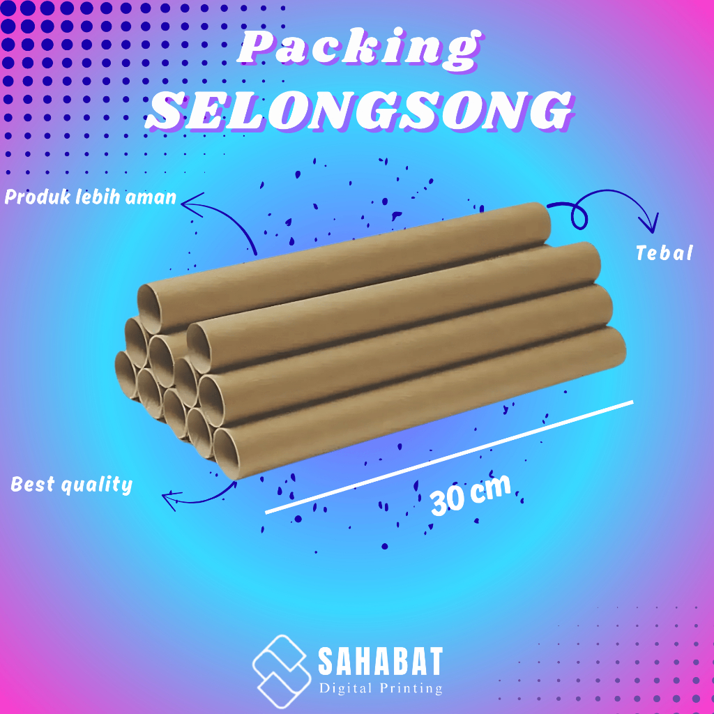 

Selongsong Kardus/Packing Tambahan Selongsong/Paper Tube/Tabung kardus/Pembungkus/Pengaman Tebal Murah-Barang Lebih aman
