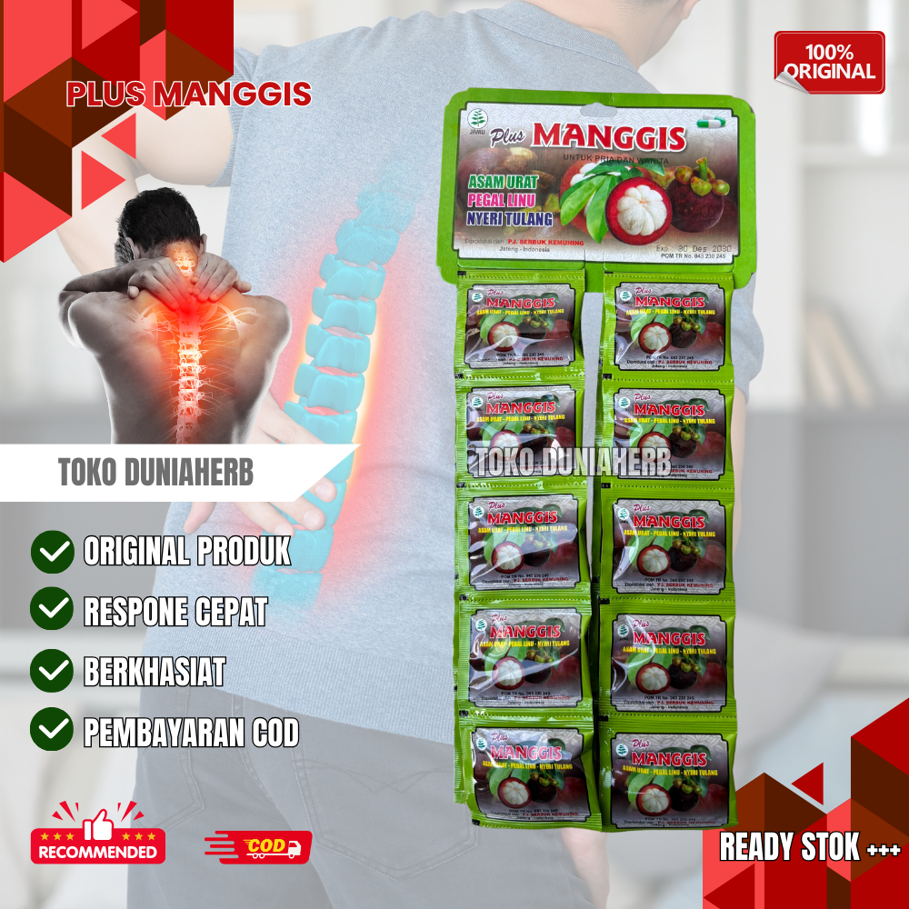 

Kapsul Asam Urat Nyeri Tulang Plus Manggis