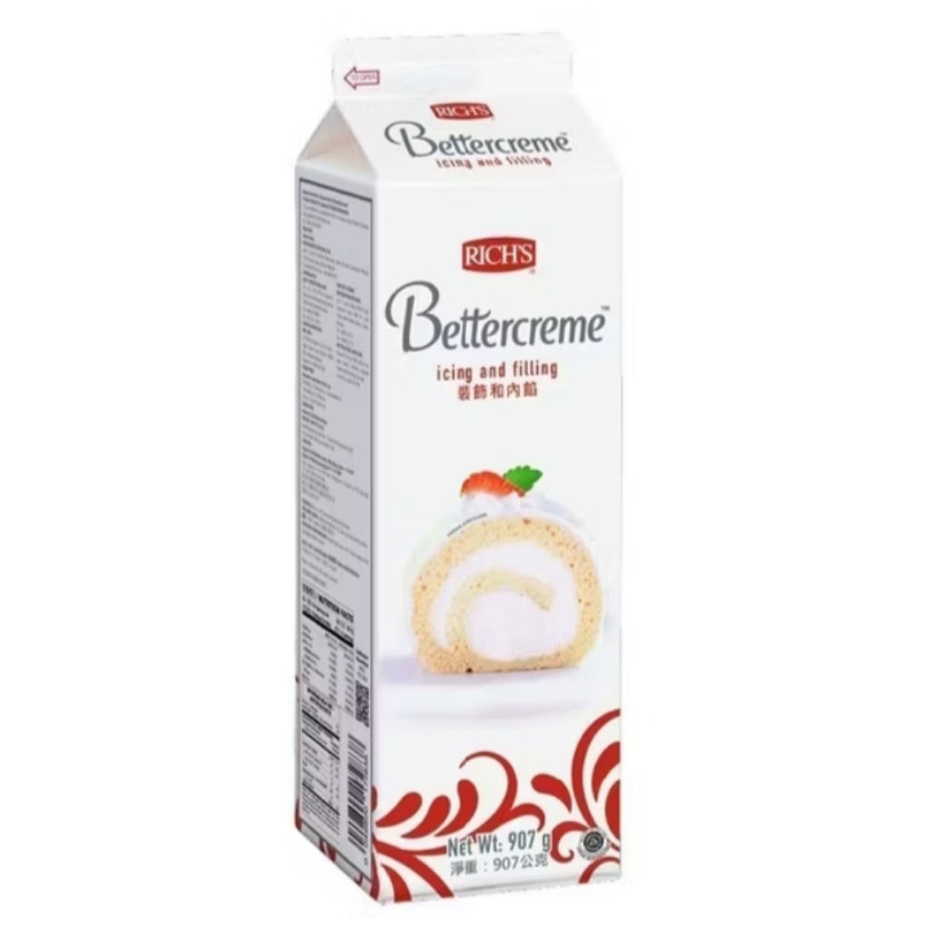 

RICH'S BETTERCREME 907 g Richs Better Creme Non Dairy whipping cream Pengganti Buttercream 907 gr