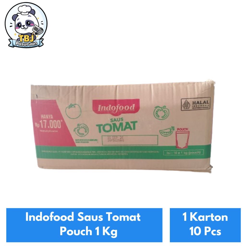 

Indofood Saus Tomat Pouch 1 Kg Kemasan 1 Karton isi 10 Pcs
