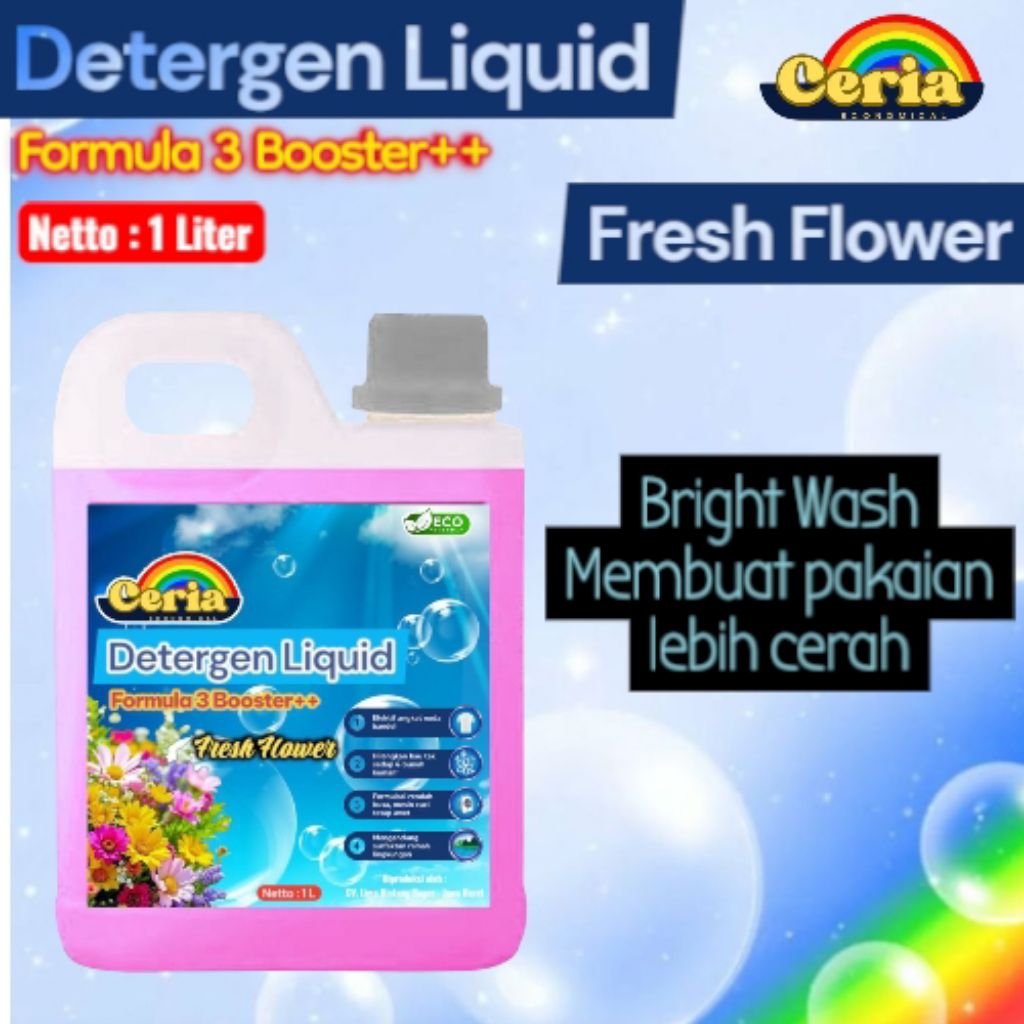 Detergen Laundry 1 Liter Ceria - Detergen Cair 1 Liter