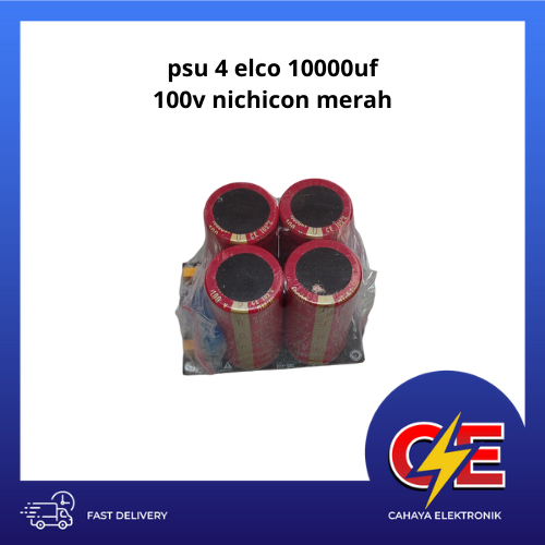 psu 4 elco 10000uf 100v nichicon merah