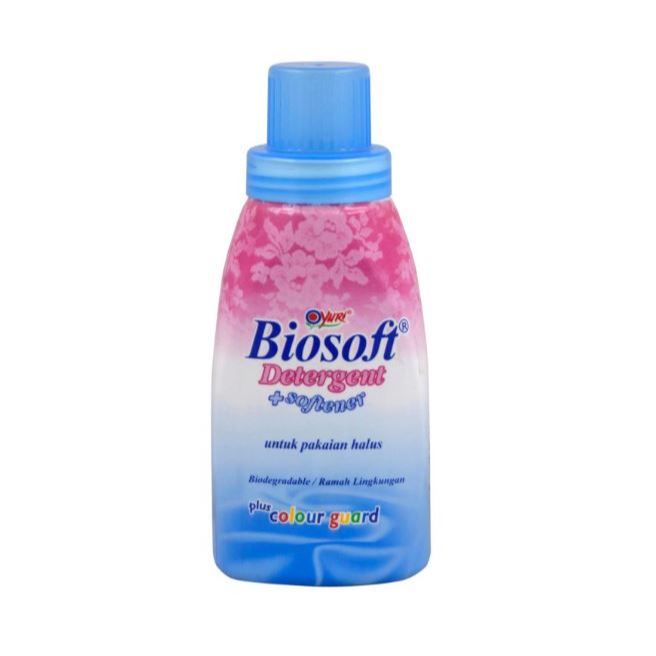 Yuri Biosoft Detergent + Softener Botol 375 ml