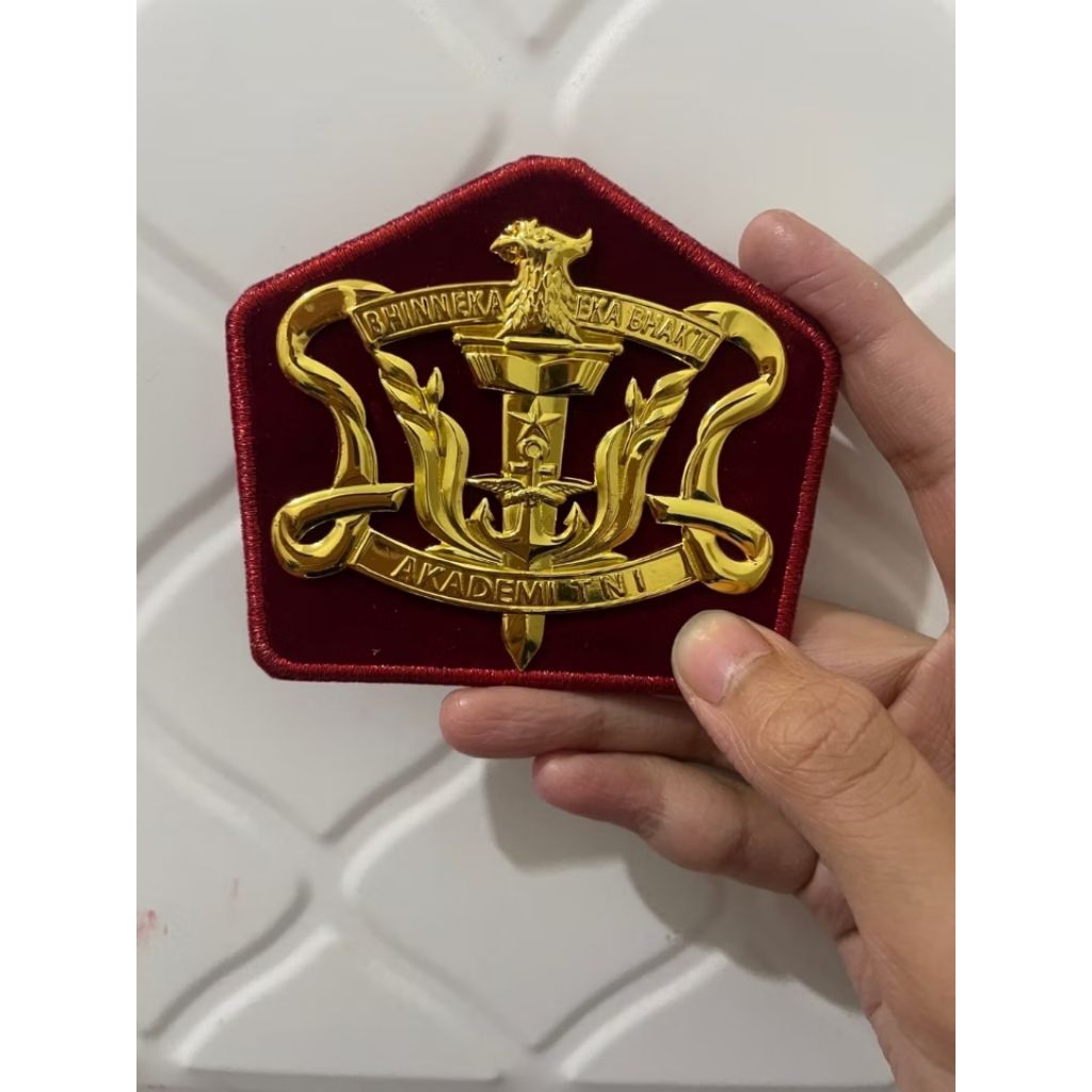 Emblem Topi Pet Akmil Akademi Militer/Akademi TNI Asli