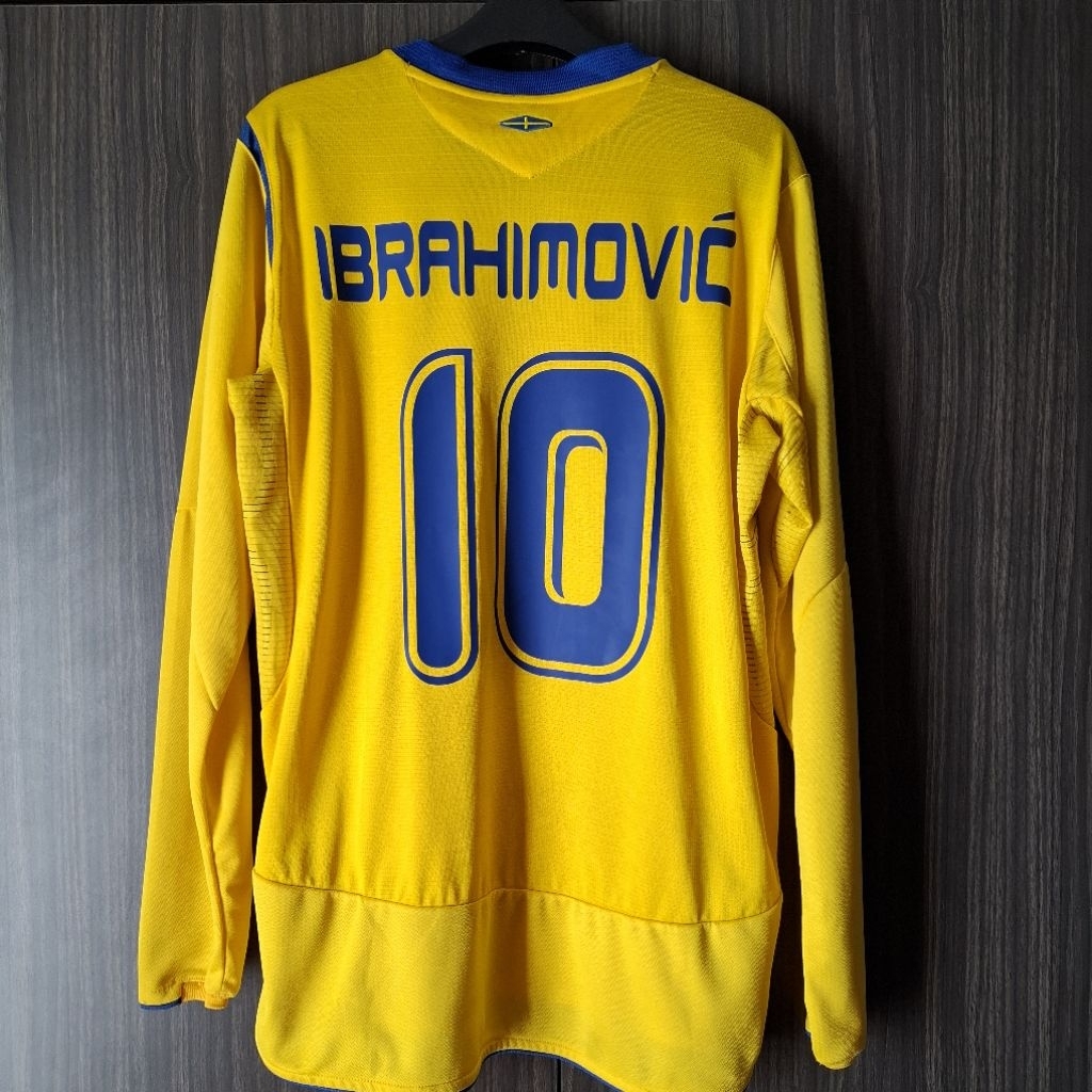 Jersey Swedia Home 2006 #10 IBRAHIMOVIC