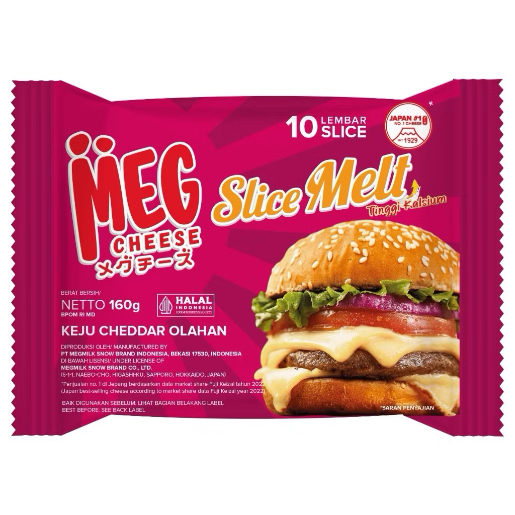 

Keju Meg Slice melt isi 10 / keju slice lumer