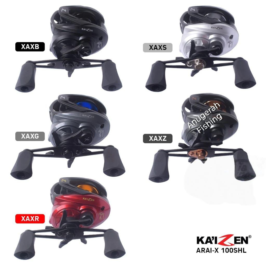 Reel BC Kaizen ARAI-X 100SHL | Gear Ratio 7.2:1 | Handle Kiri | Bearing 3+1 | Reel Baitcasting | Ree