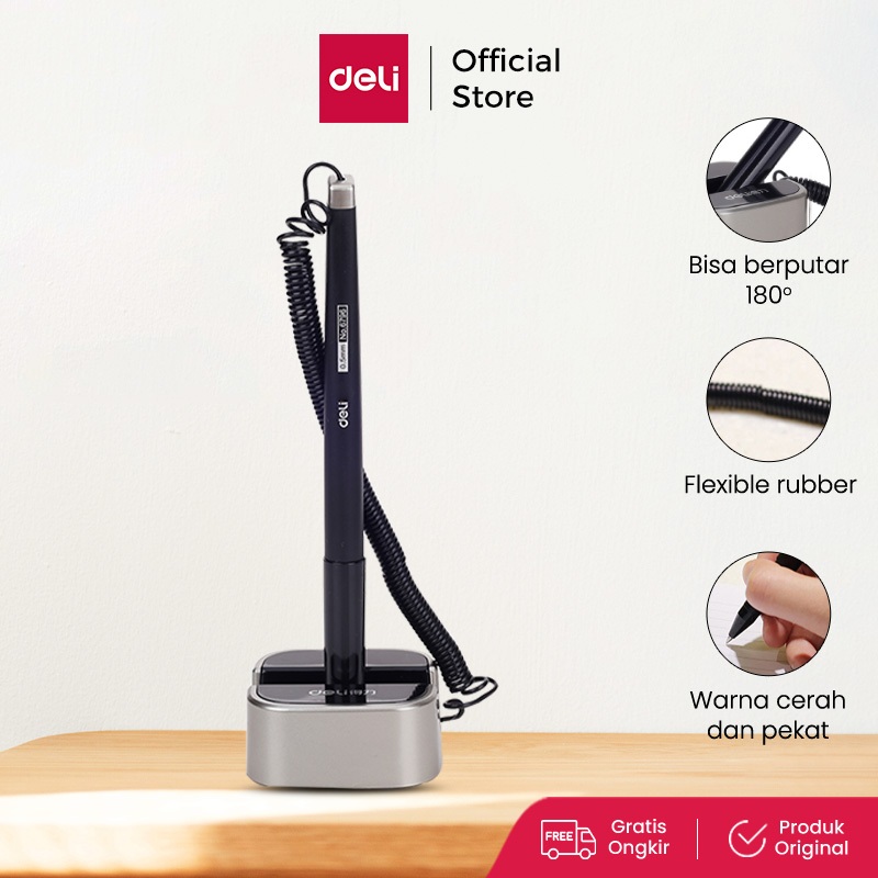 

Deli Desk Pen Stand / Pulpen Meja Grey 0.55mm 6796