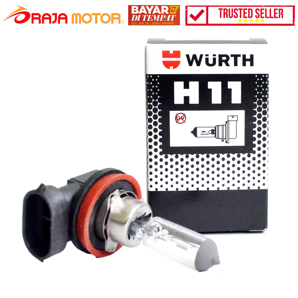 Wurth Bohlam Lampu Depan Halogen H11 12V 55W - Clear