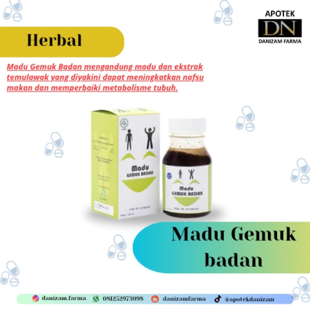 

Madu Gemuk Badan-penambah nafsu makan 350g